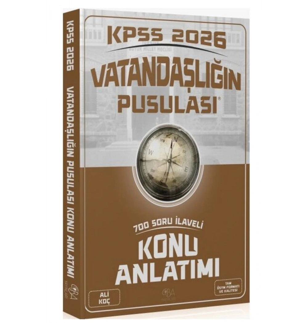 CBA KPSS VATANDAŞLIĞIN PUSULASI KONU ANLATIM +700 SORU