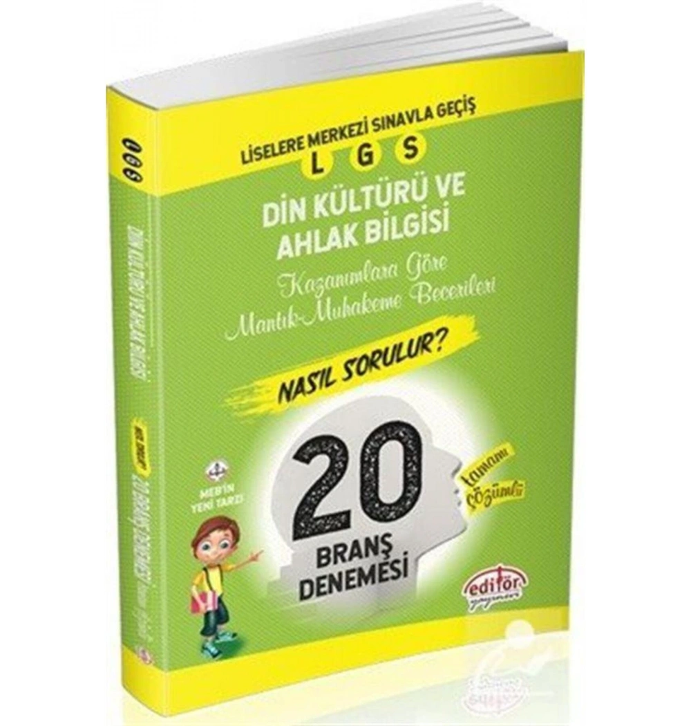 EDİTÖR LGS DİN KÜLTÜRÜ 20 BRANŞ DENEMESİ