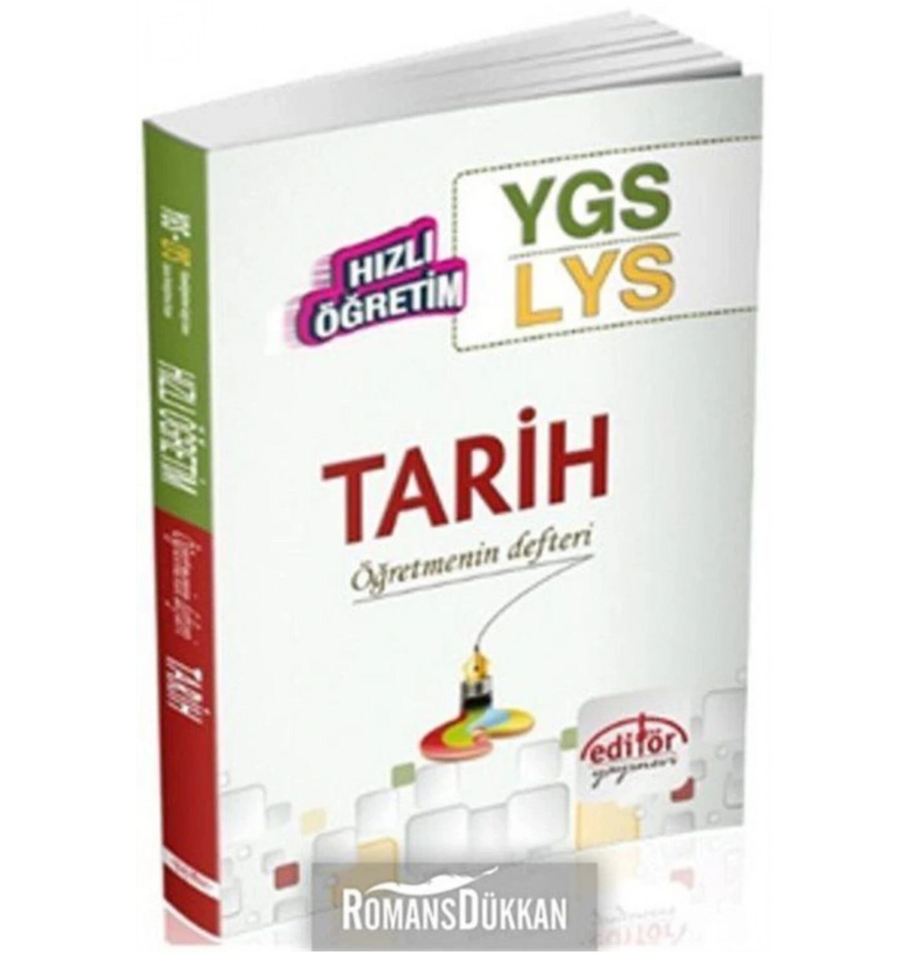 EDİTÖR YGS LYS TARİH KONU A.ÖĞR KALEMİNDEN