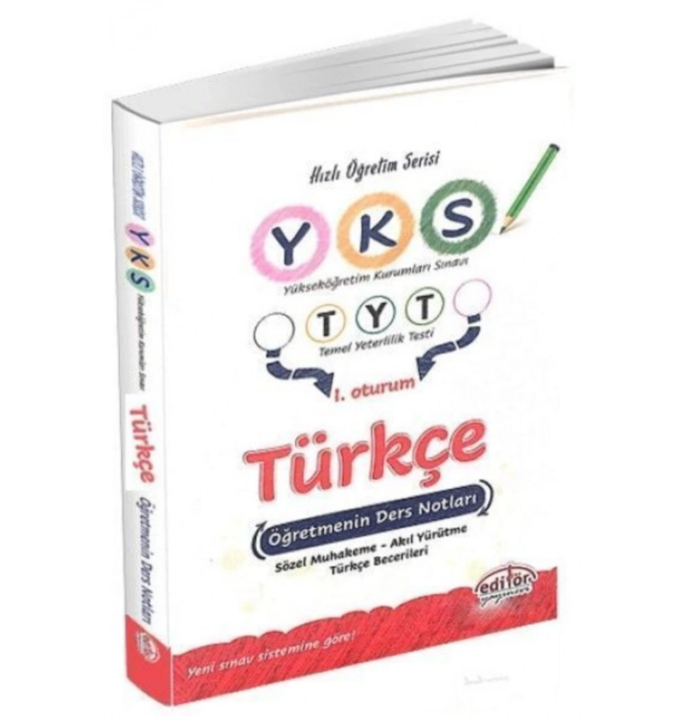 EDİTÖR YKS TÜRKÇE DERS NOTLARI 1.OTURUM