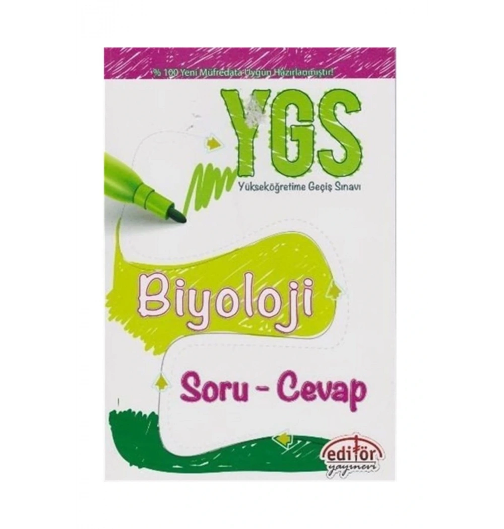 EDİTÖR YGS BİYOLOJİ SORU CEVAP