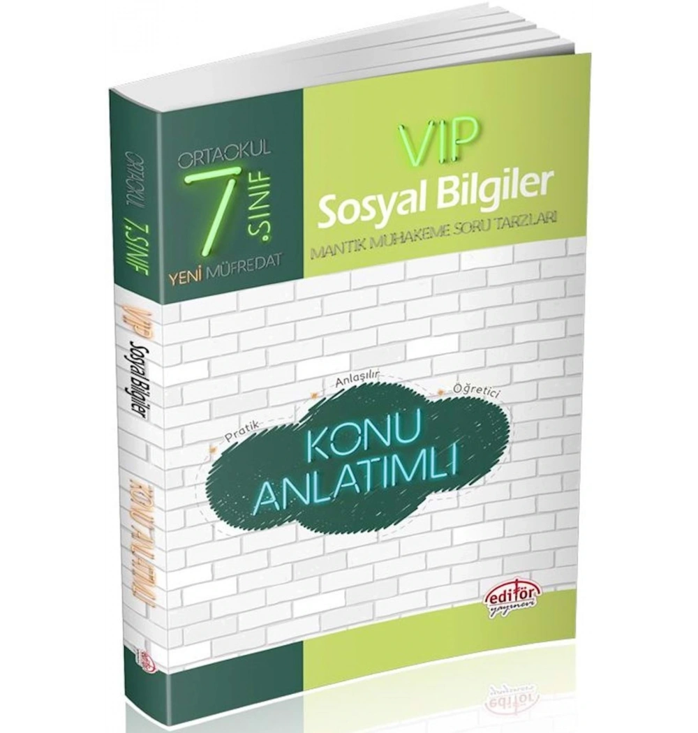 EDİTÖR 7.SINIF VİP SOSYAL BİLGİLER KONU ANLATIMLI