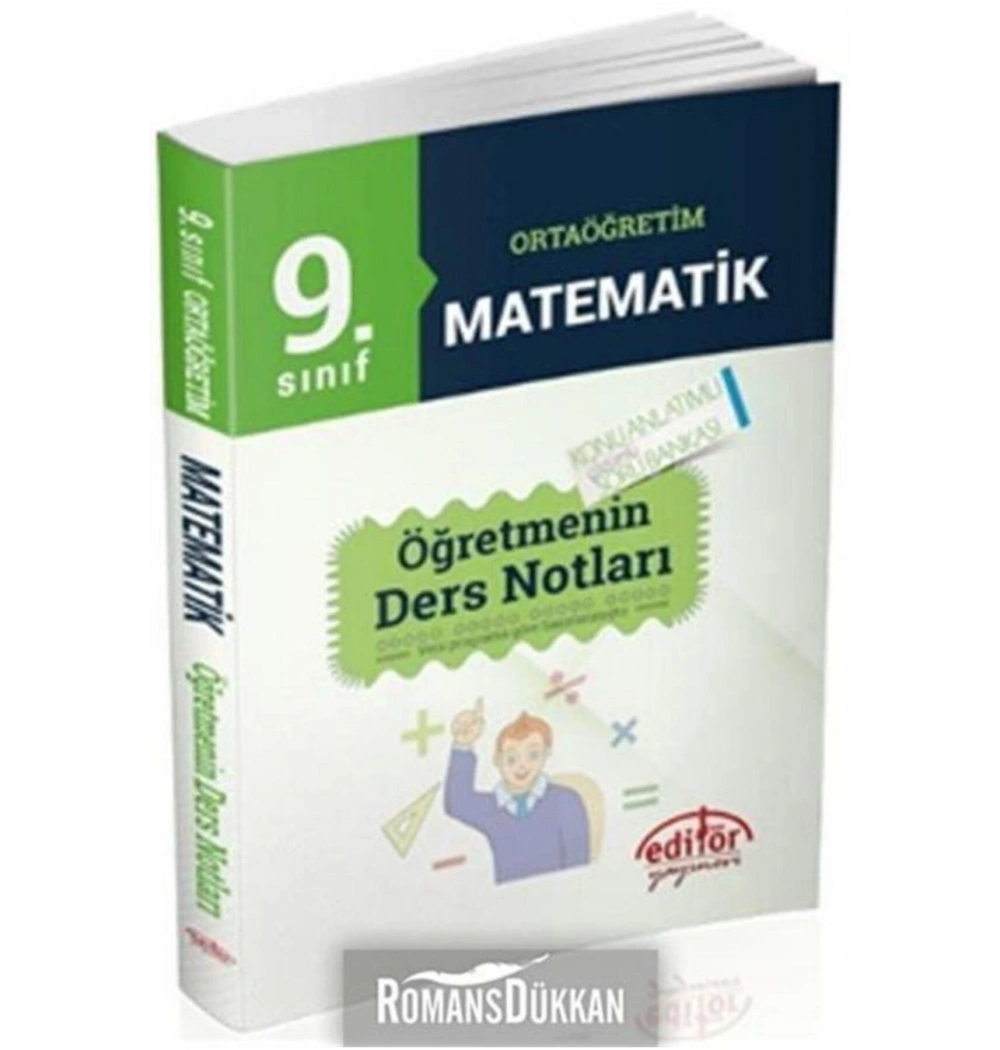 EDİTÖR 9.SINIF MATEMATİK ÖĞRETMENİN DERS NOTLARI