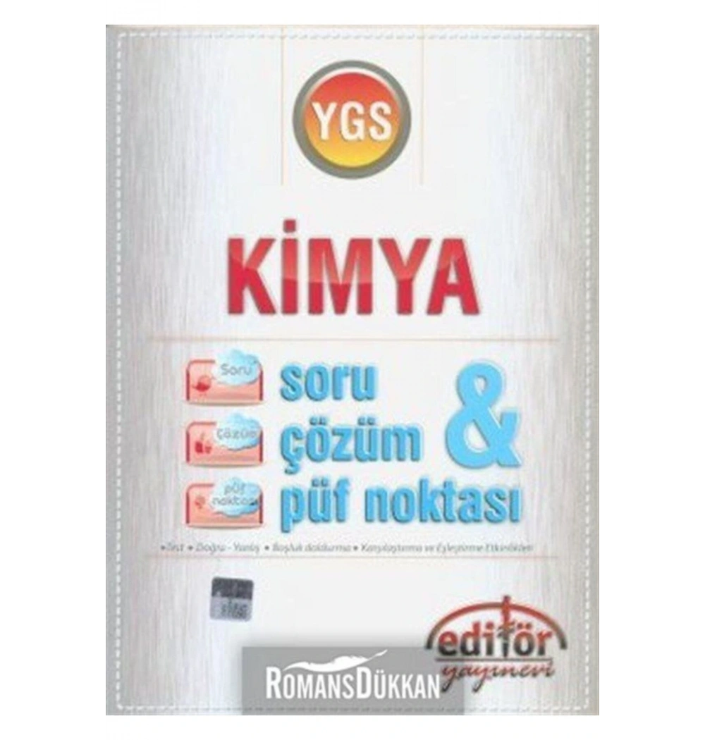 EDİTÖR YGS KİMYA SORU ÇÖZÜM PÜF NOKTASI