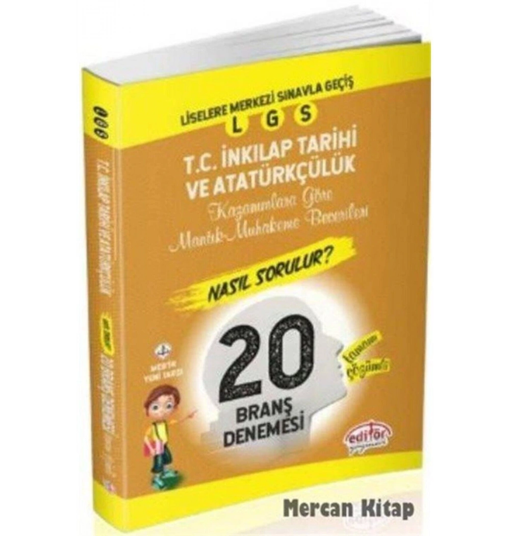 EDİTÖR LGS İNKİLAP TARİHİ 20 BRANŞ DENEMESİ