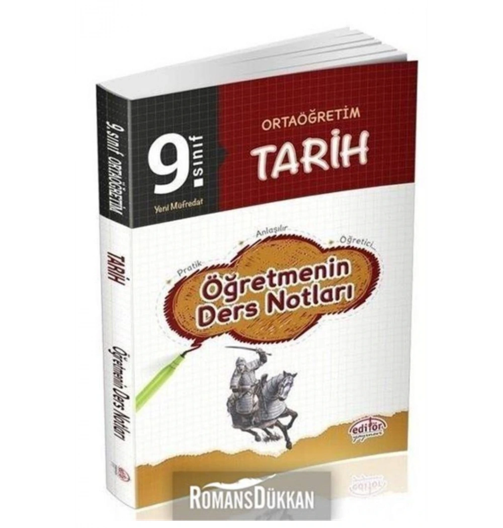 EDİTÖR 9.SINIF TARİH ÖĞRETMENİN DERS NOTLARI