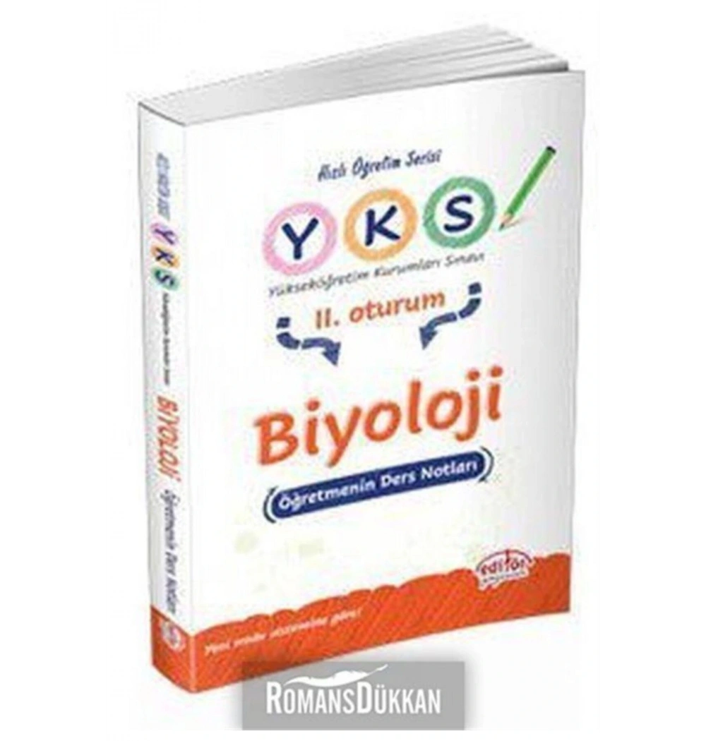 EDİTÖR YKS BİYOLOJİ DERS NOTLARI 2.OTURUM