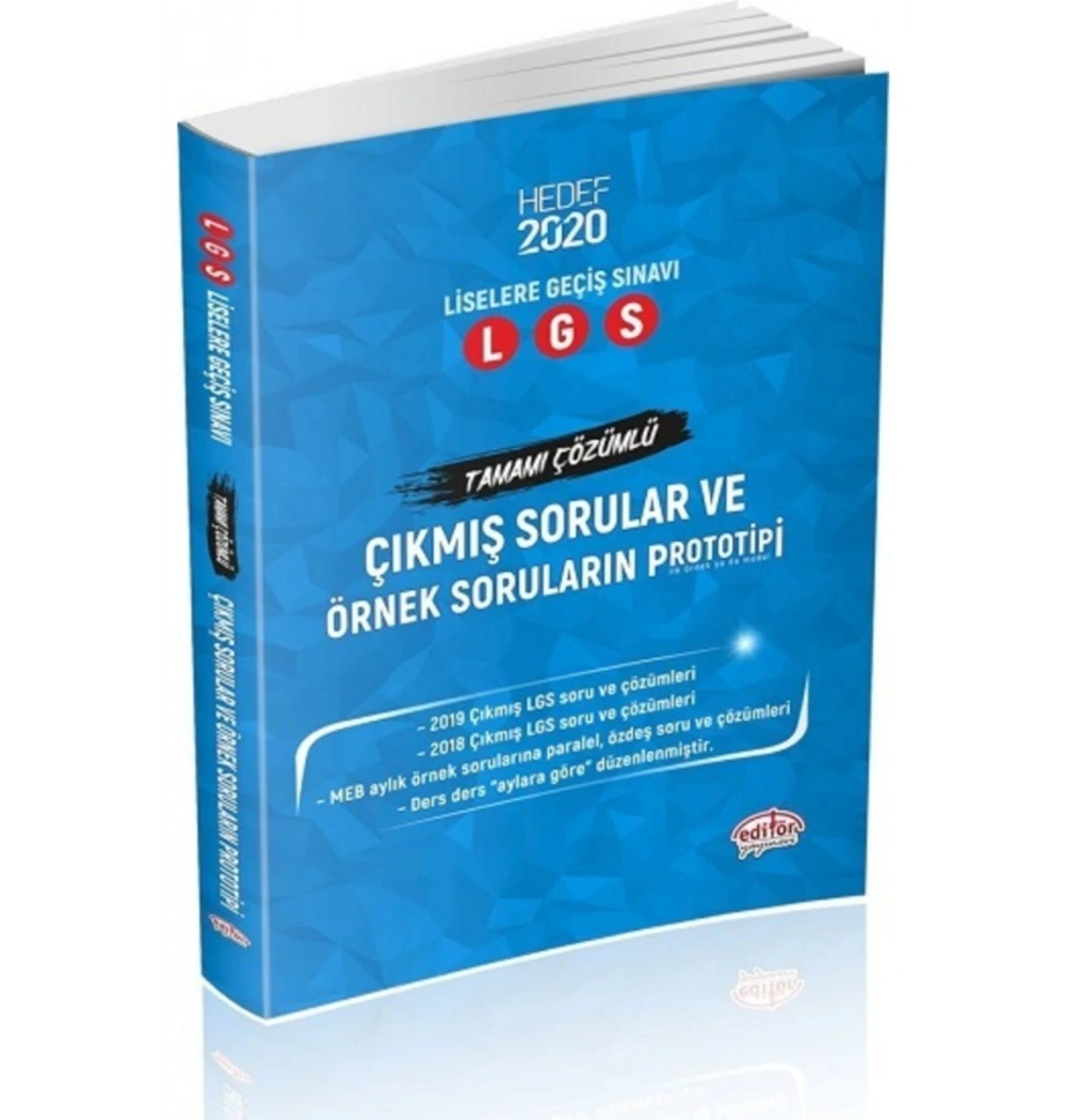 EDİTÖR LGS 2020 ÇIKMIŞ SORULAR ÇÖZÜMLÜ