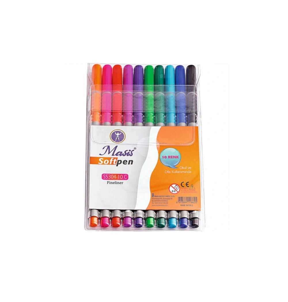Masis Fineliner Softpen 10 Renk