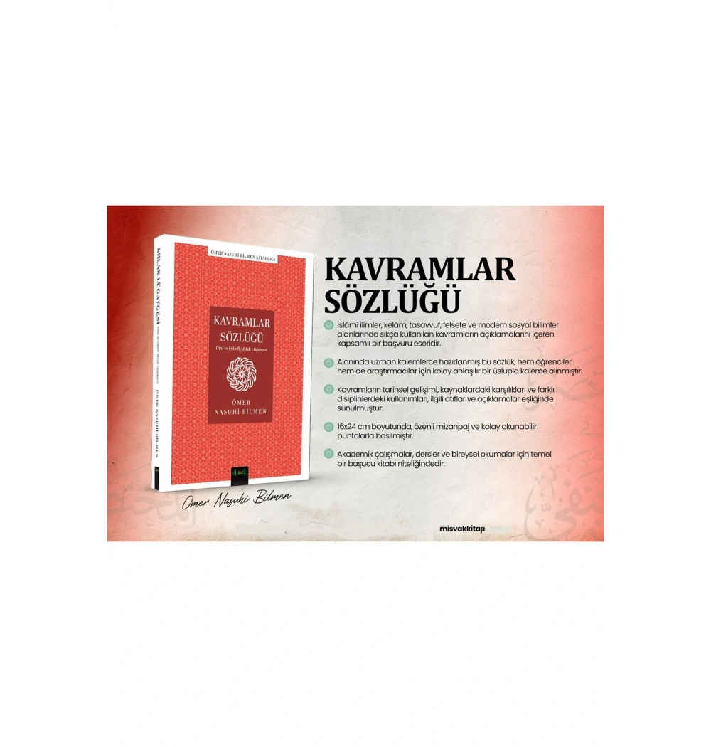 Kavramlar Sözlüğü Dini Felsefi Ahlak Lügatcesi Ömer Nasuhi Bilmen Misvak