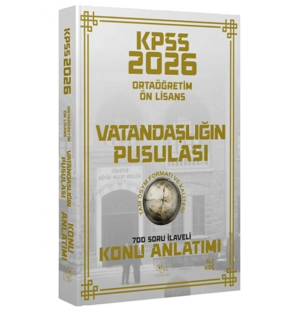 CBA KPSS 2026 ORTAÖĞRETİM ÖNLİSANS VATANDAŞLIĞIN PUSULASI KONU ANLATIMI