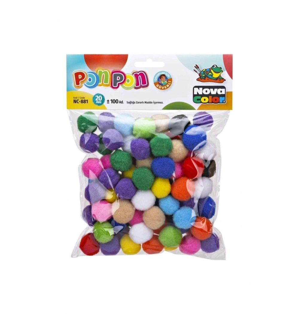 Nova Color Ponpon  20 Mm (100 Lü) Nc-881