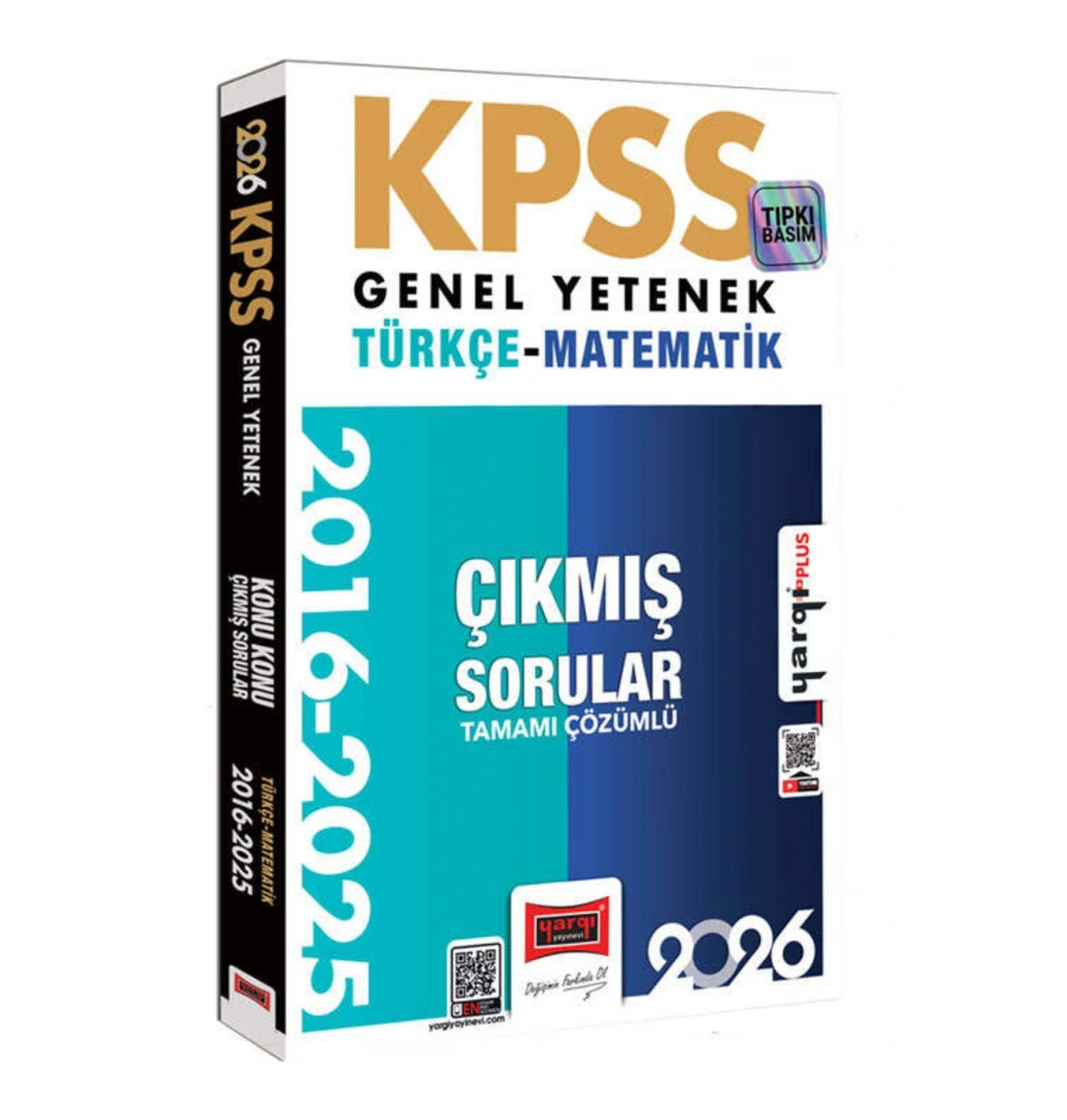 Yargı 2026 Kpss gy Türkçe Matematik 2016-2025 Çıkmış Çözümlü Sorular