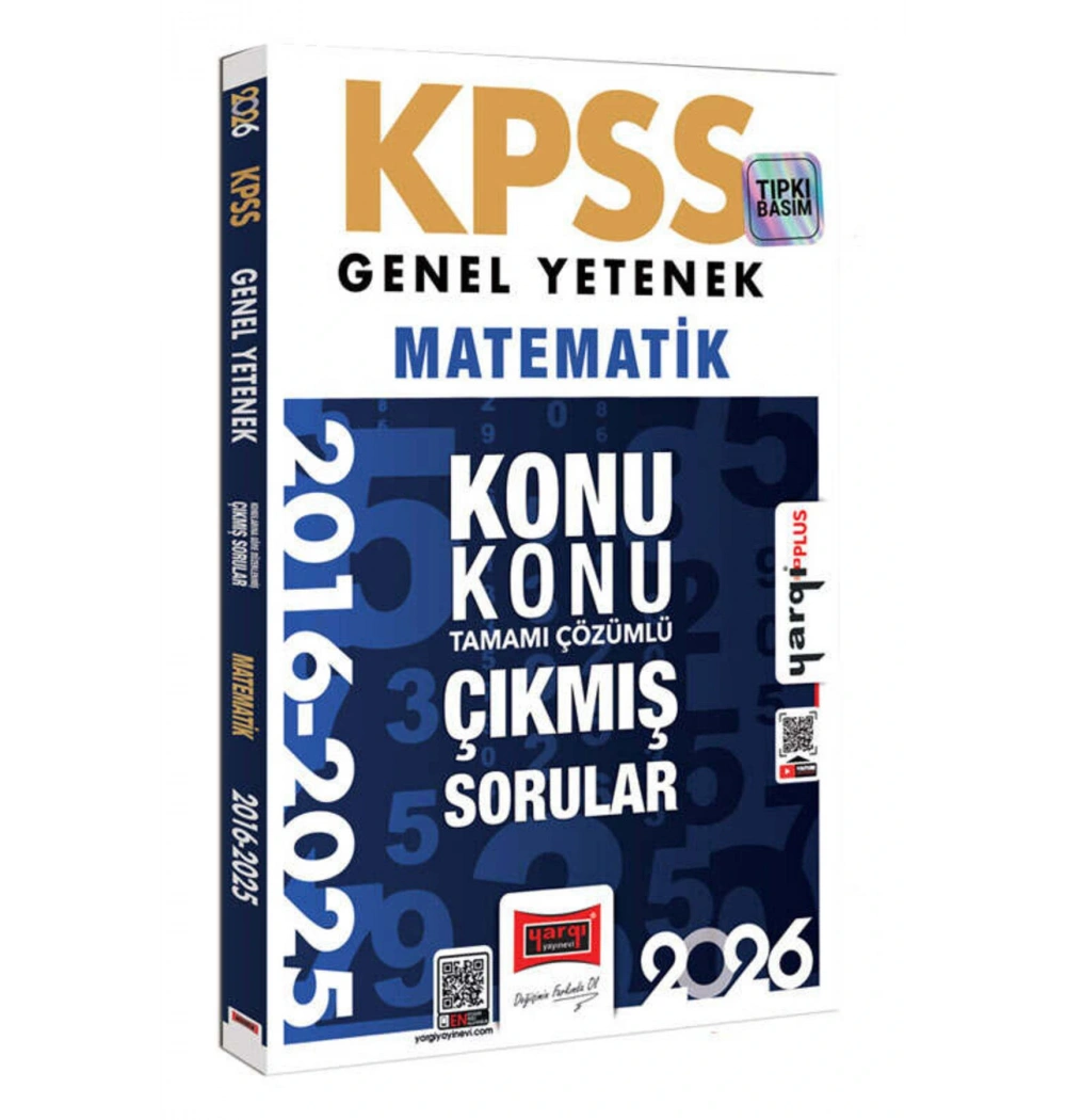 Yargı 2026 Kpss Gy Matematik 2016-2025 Çıkmış Çözümlü Sorular