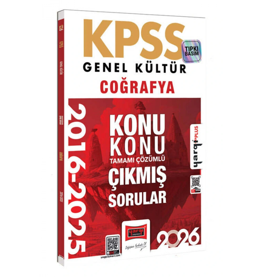 Yargı 2026 Kpss Gk Coğrafya 2016-2025 Çıkmış Çözümlü Sorular