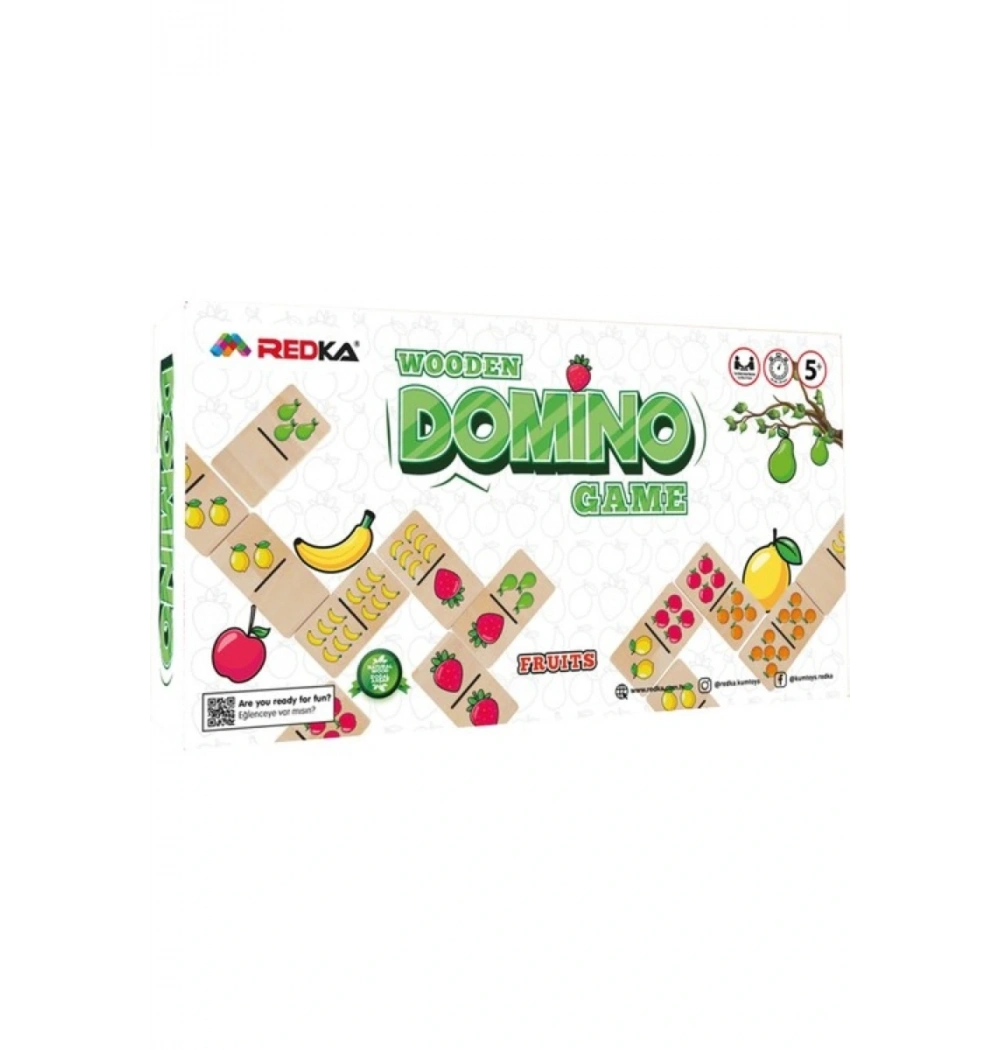 Kumtoys Wooden  Domino Fruıts Meyveler