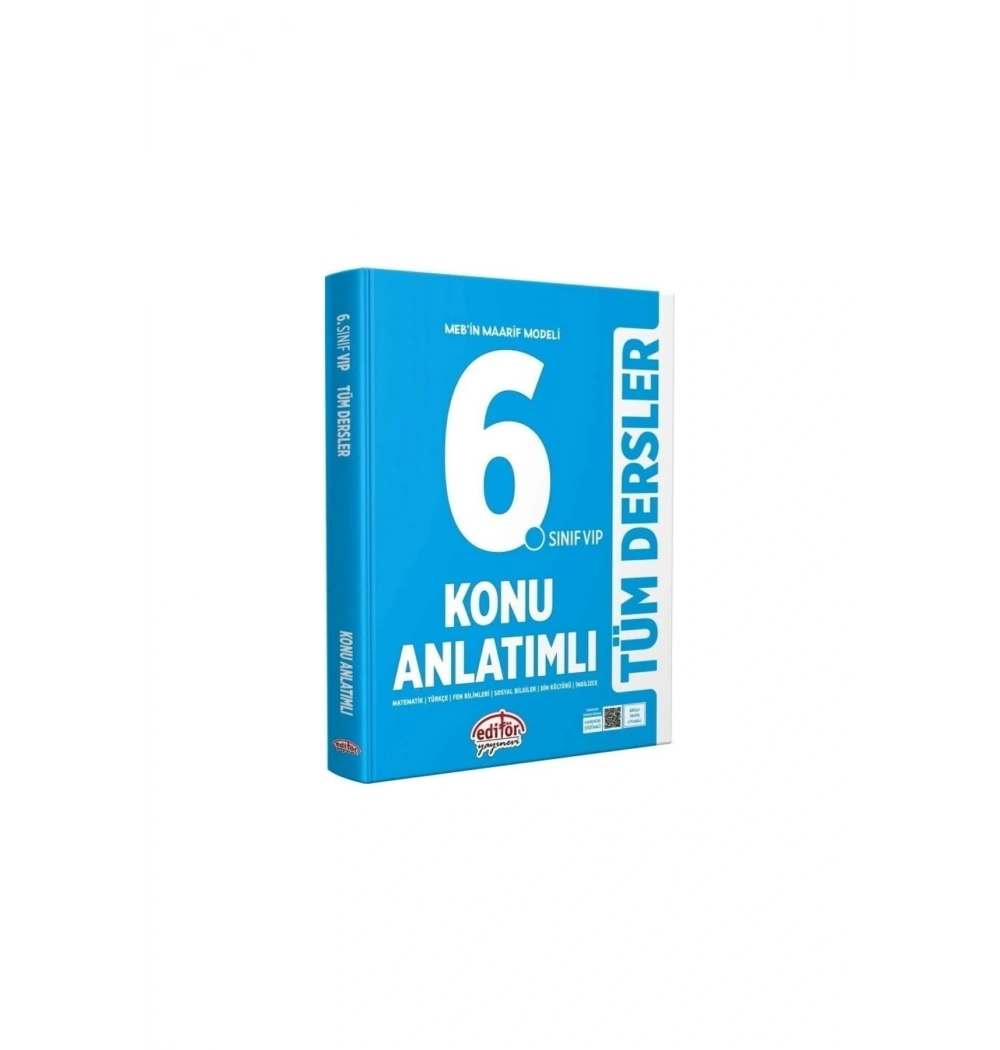 EDİTÖR 6.SINIF TÜM DERSLER KONU ANLATIM VIP