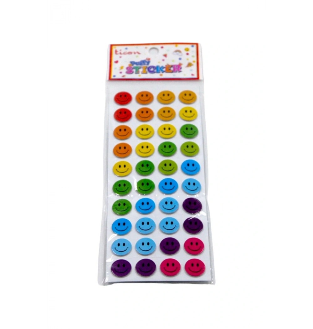 TİCON.TPS-001/14.PUFFY STİCKER GÜLEN YÜZ KOD:348871