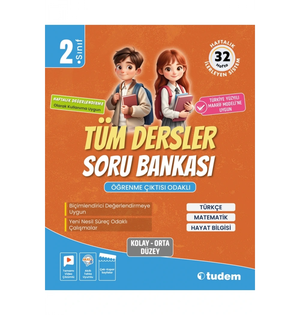 Tudem 2.Sınıf Tüm Dersler Soru Bankası Öğrenme Çıktısı Odaklı