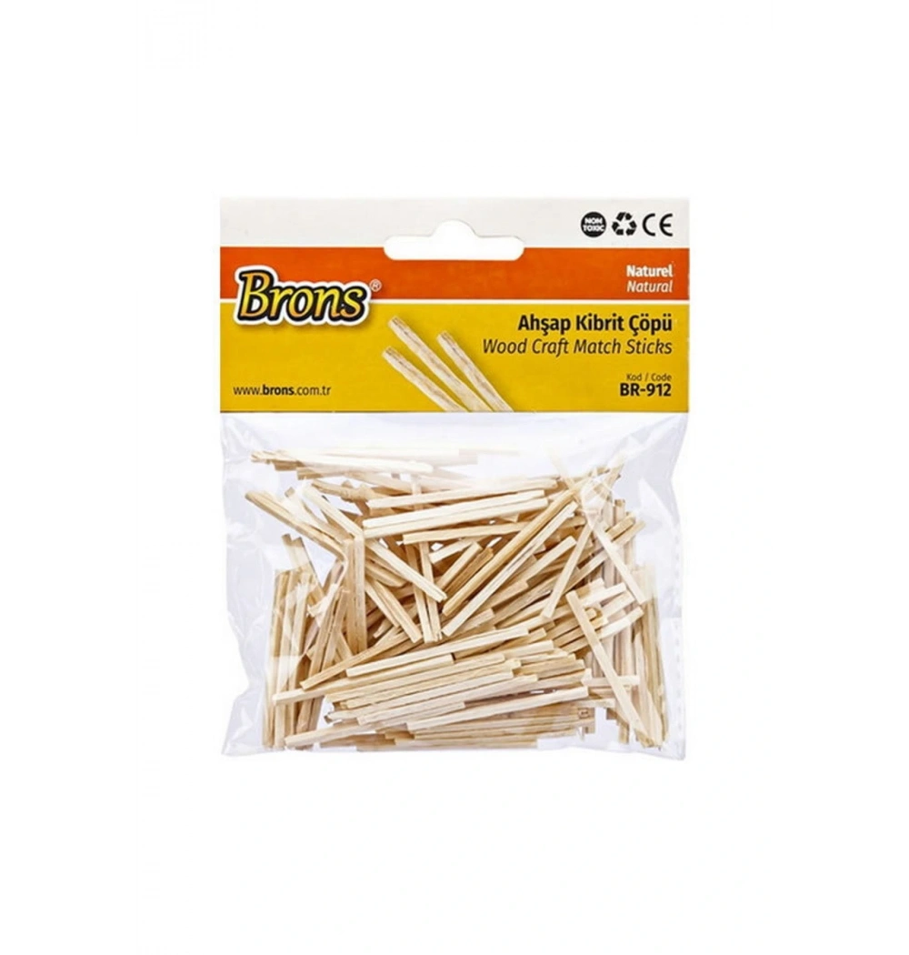 Brons Br-912 Ahşap Kibrit Çöpü Naturel