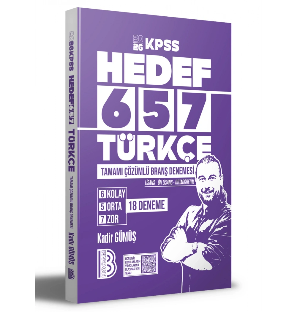 Kpss Hedef 657 Türkçe Çözümlü Branş Denemesi Benim Hocam