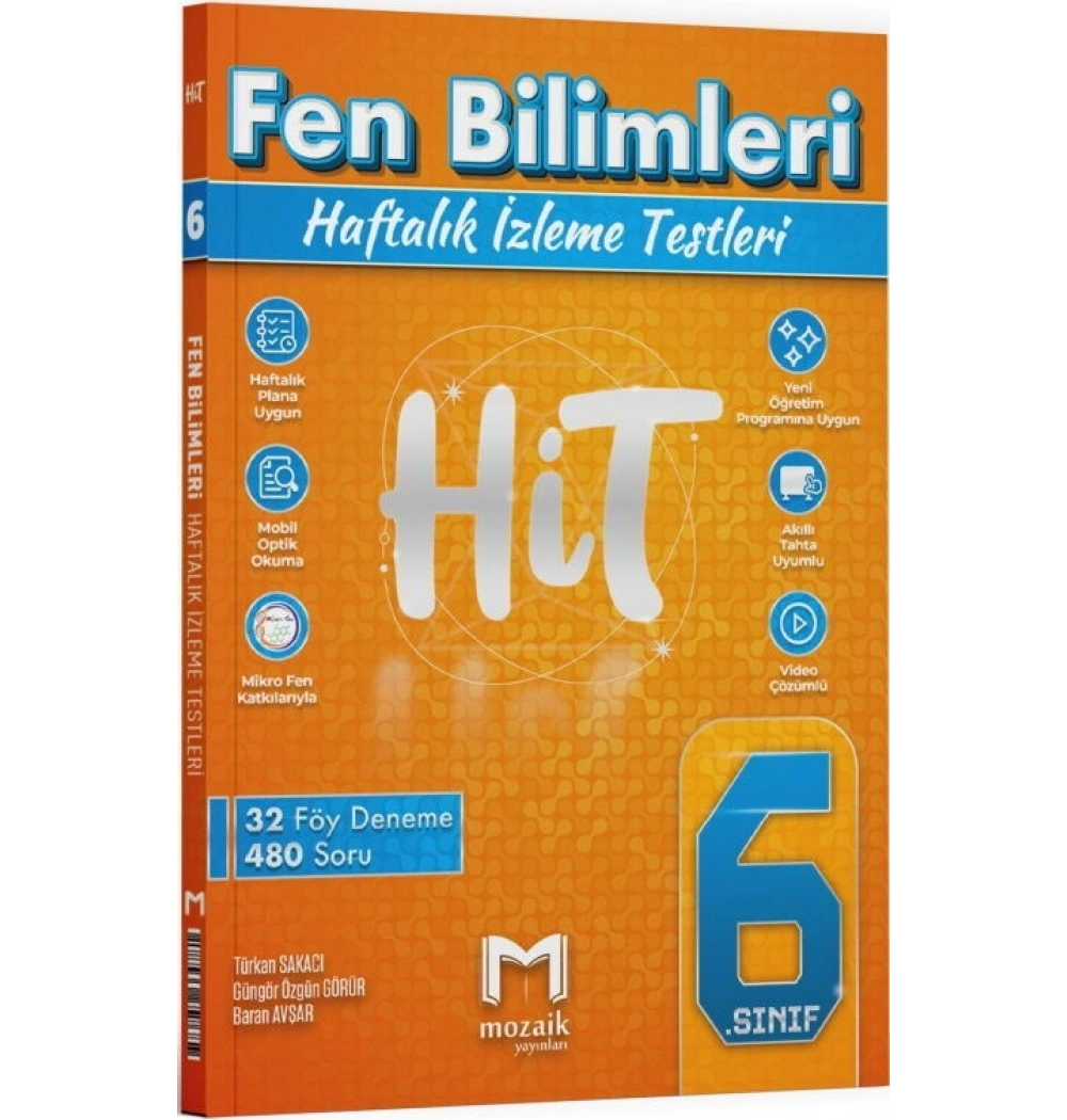 Mozaik 6. Sınıf Fen Bilimleri Haftalık İzleme Testleri