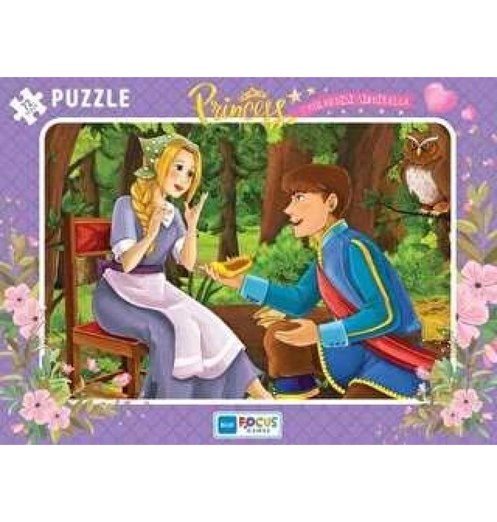 Blue Focus 72 Parça Puzzle Sindirella Mavi Lale