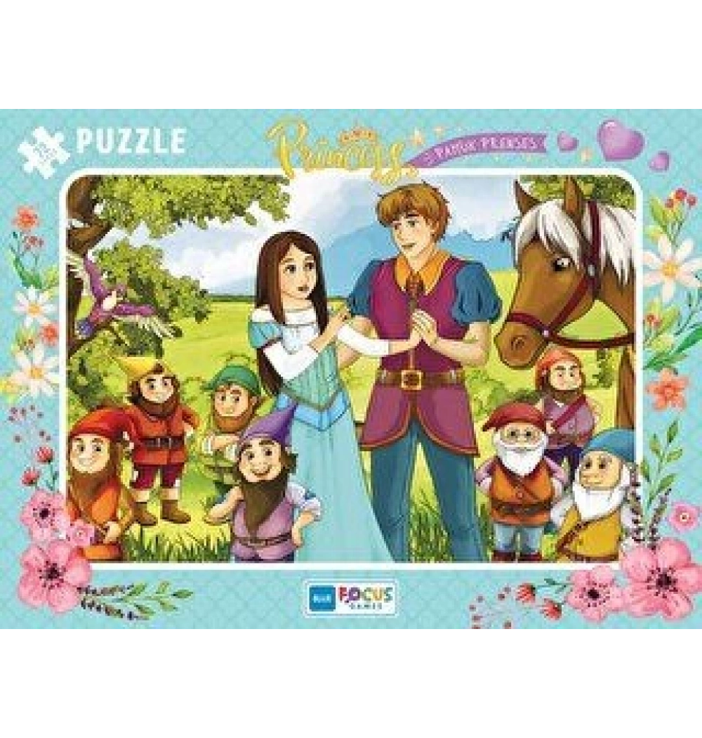 Blue Focus 72 Parça Puzzle Pamuk Prenses Mavi Lale