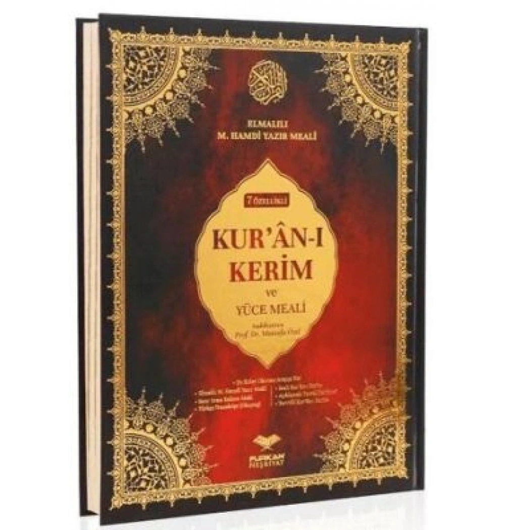 FURKAN 12529 ORTA BOY 7 ÖZELLİKLİ KURANI KERİM ve MEALİ