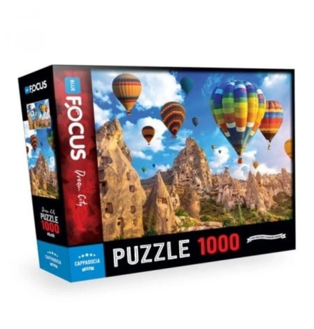 Cappadocia Puzzle 1000 Parça Mavi Lale