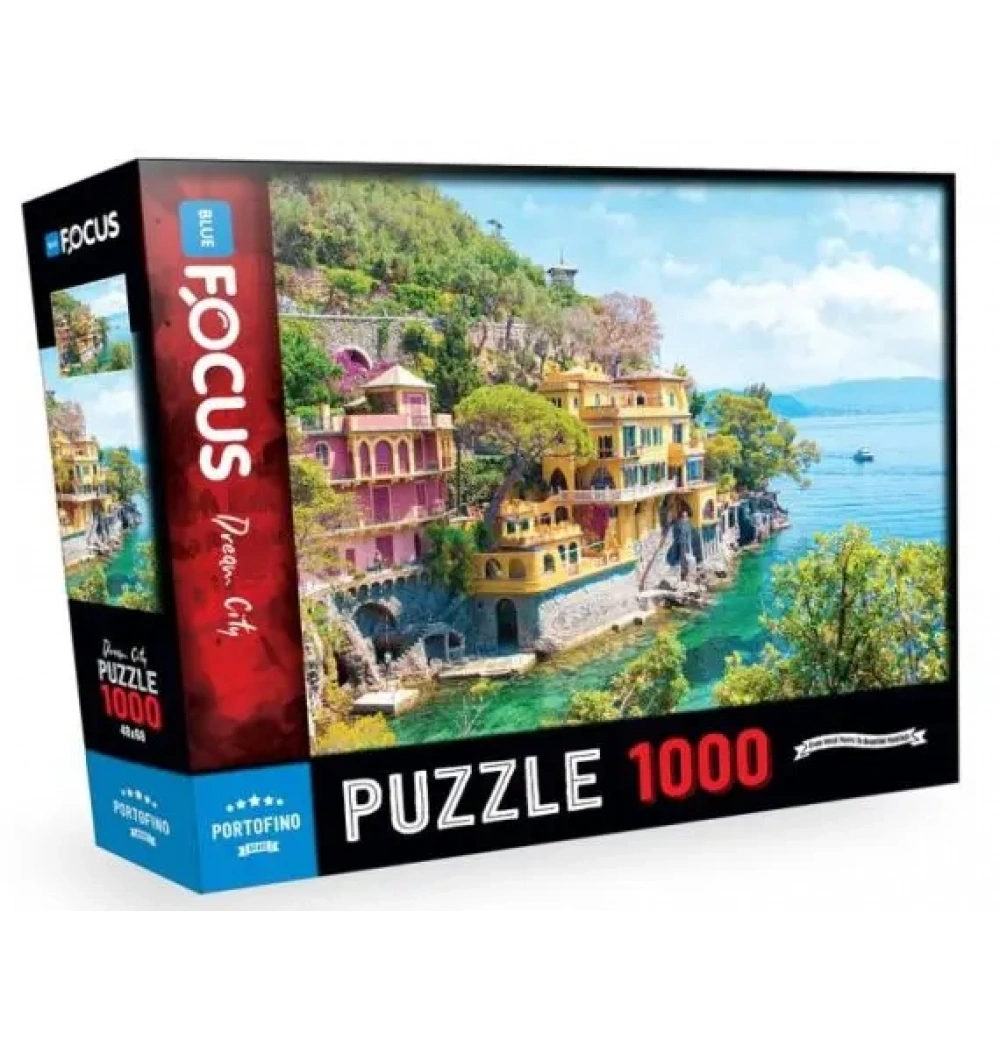 Portofino Puzzle 1000 Parça Mavi Lale