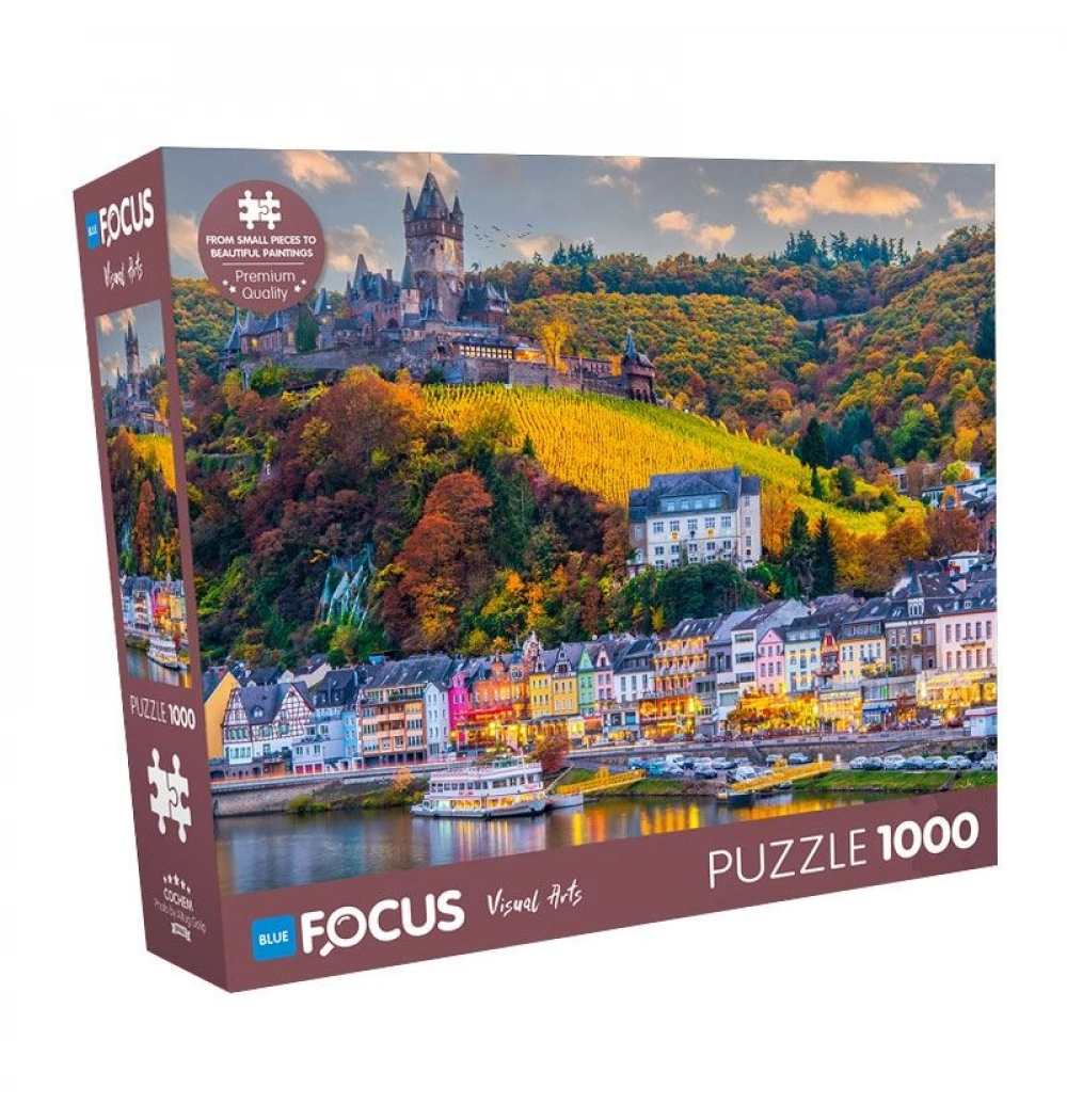 Cochem Puzzle 1000 Parça Mavi Lale
