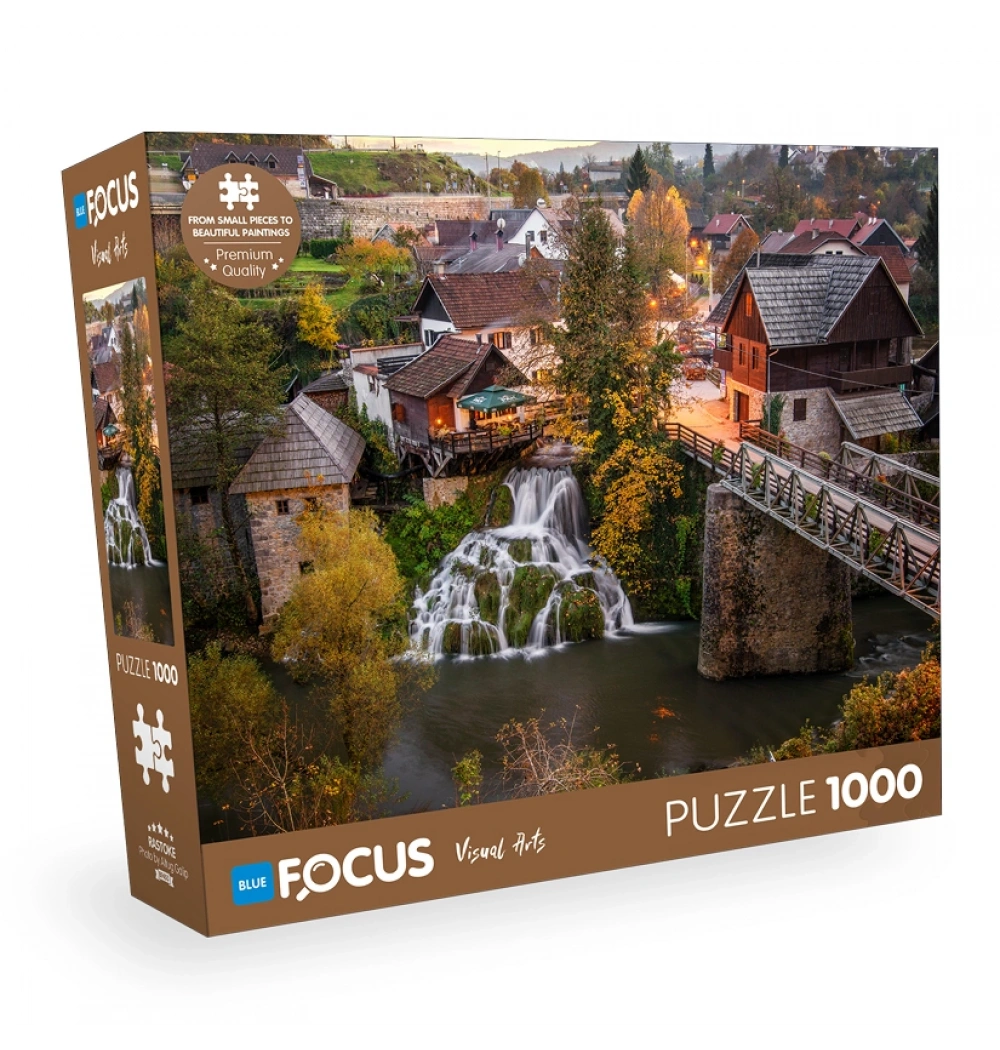 Rastoke Puzzle 1000 Parça Mavi Lale