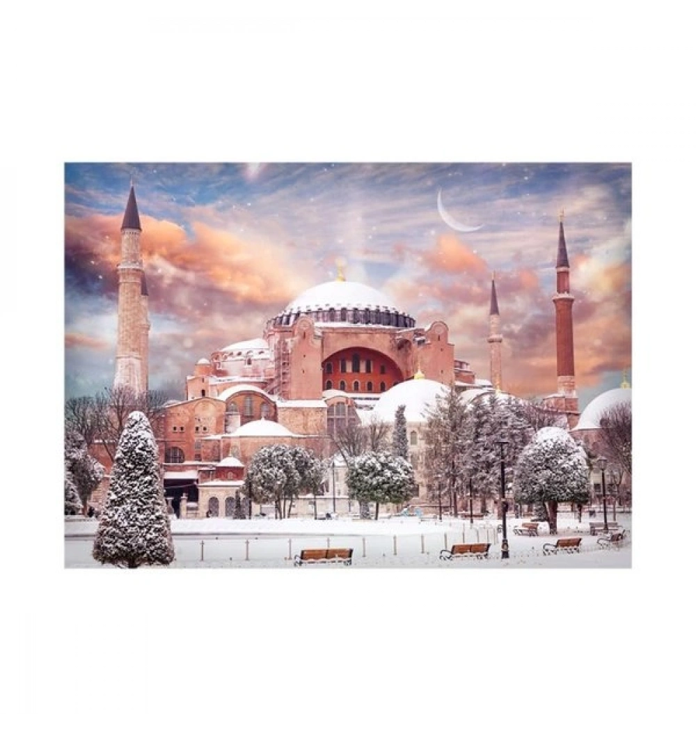 Ayasofya Puzzle 1000 Parça Mavi Lale