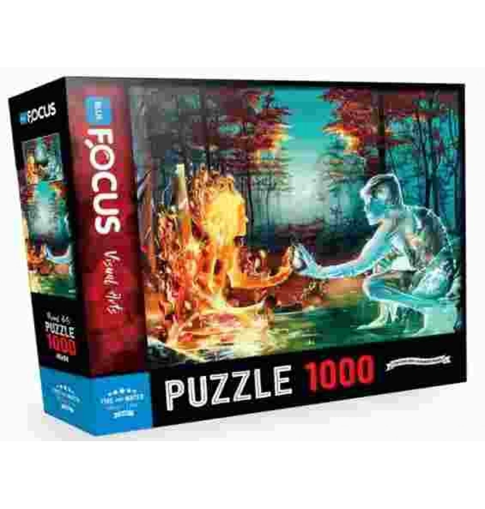 Fri And Watter Puzzle 1000 Parça Mavi Lale