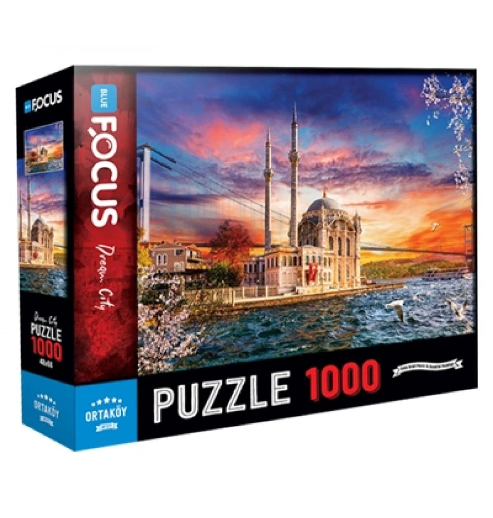 Ortaköy Puzzle 1000 Parça Mavi Lale