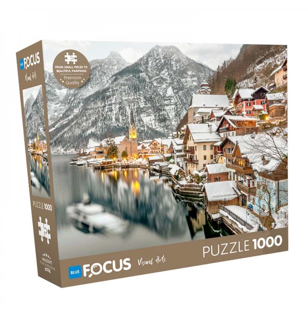 Blue Focus Puzzle 1000 Parça Mavi Lale