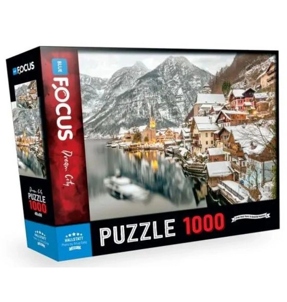Hallstat Puzzle 1000 Parça Mavi Lale