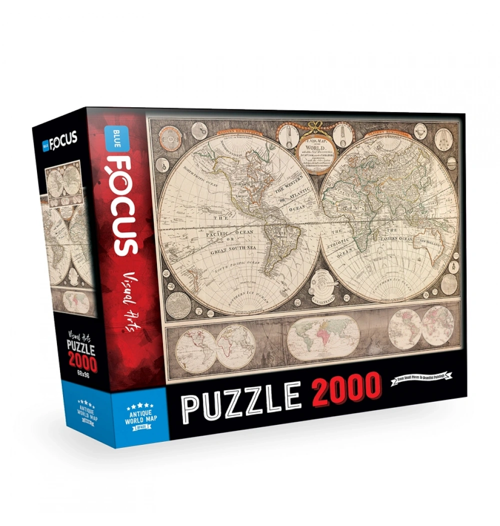 Antik Dünya Puzzle 2000 Parça Mavi Lale