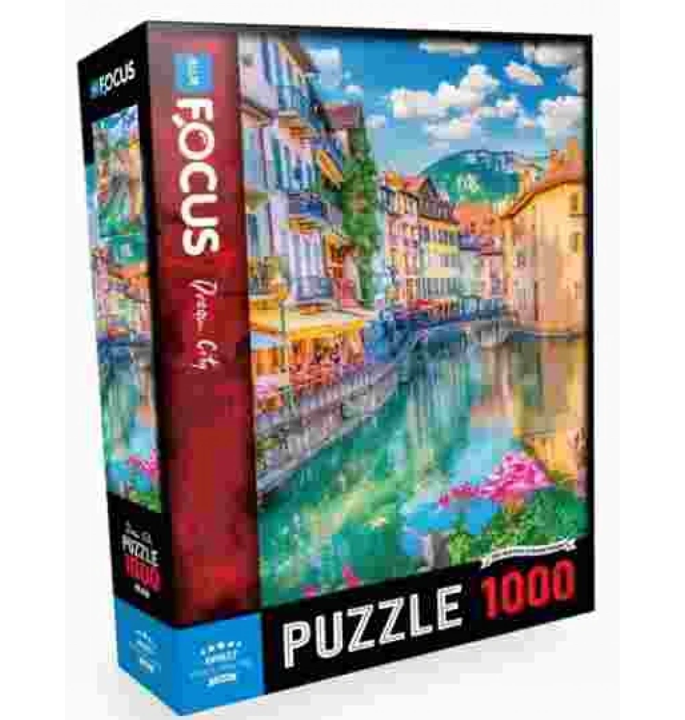 Annecy Puzzle 1000 Parça Mavi Lale