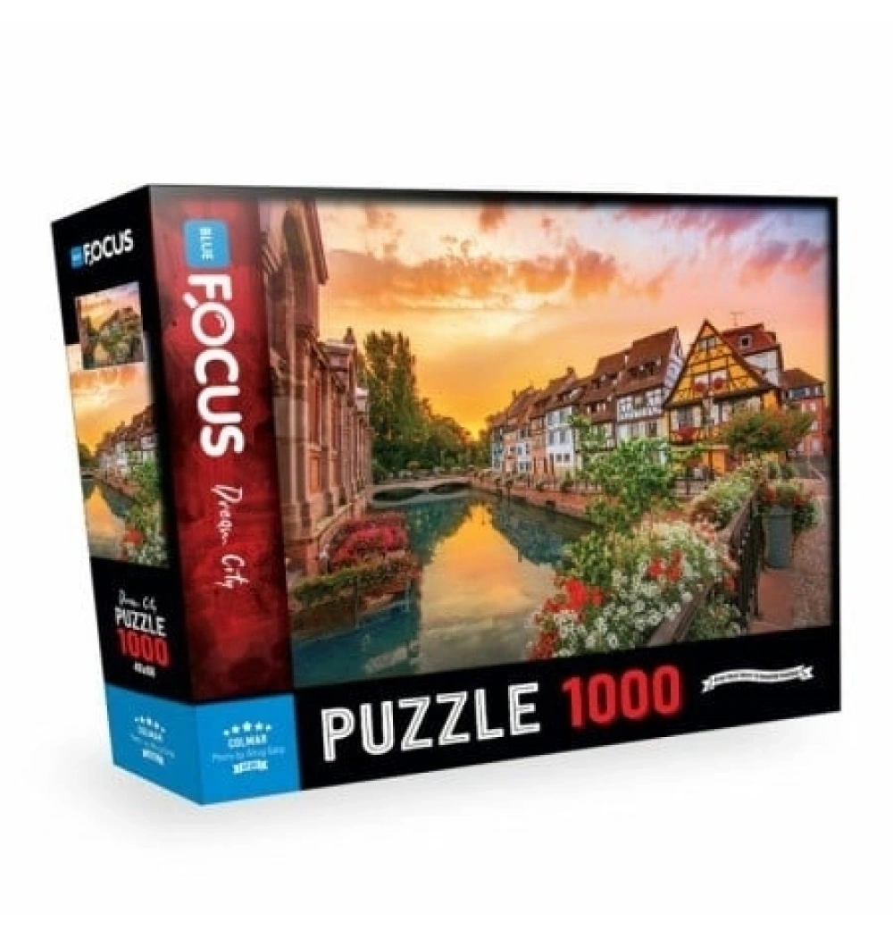 Colma Puzzle 1000 Parça Mavi Lale