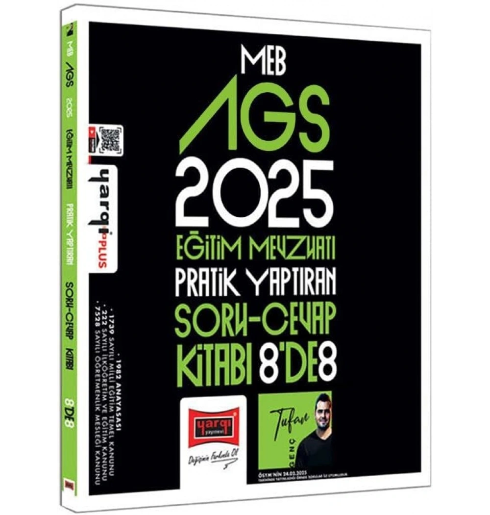 Yargı Meb Ags 2025  Eğitim Mevzuatı Pratik Yaptıran Soru Cevap Kitabı 8 De 8