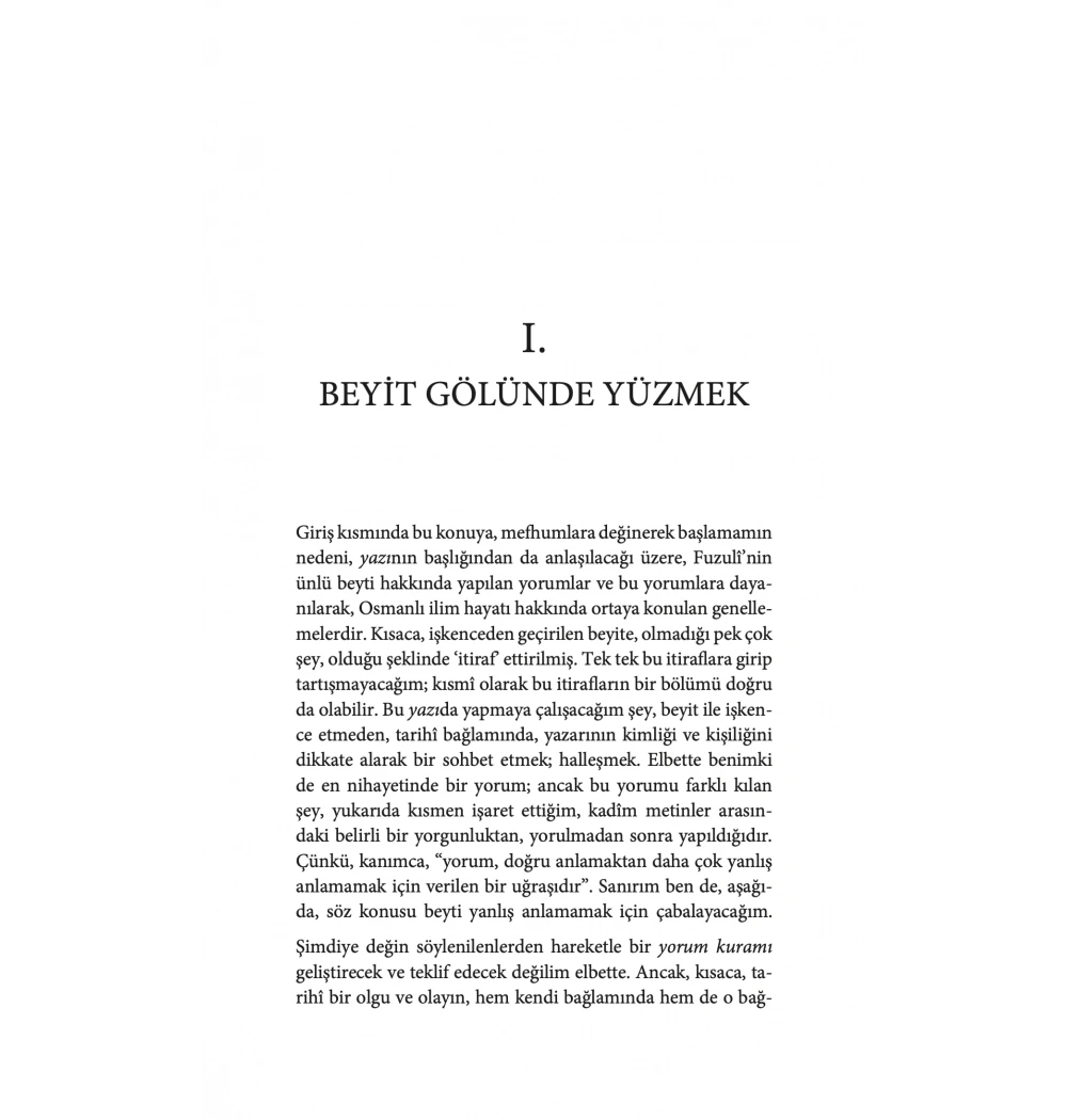 Fuzuli Ne Demek İstedi  İhsan Fazlıoğlu  Ketebe