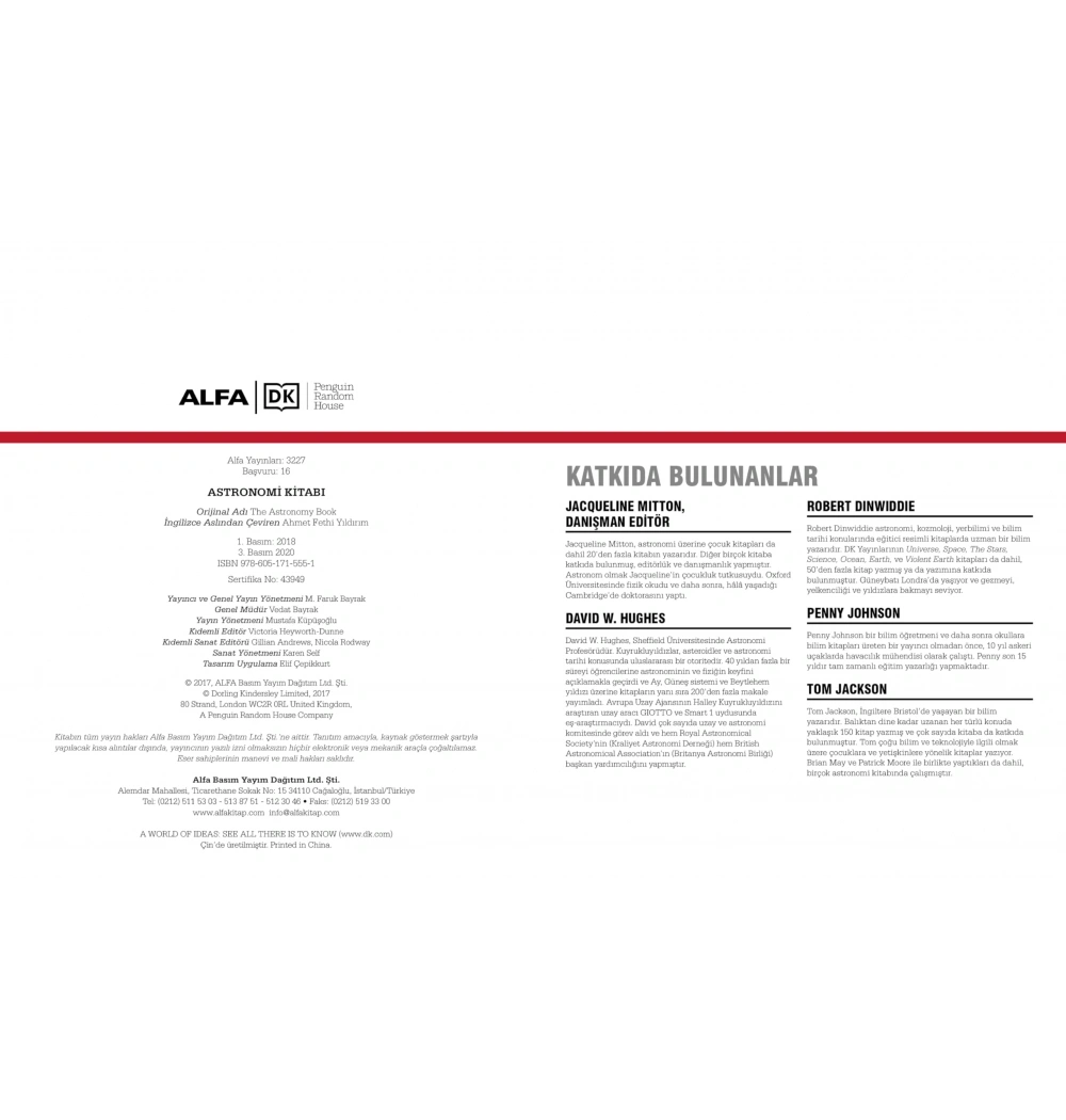 Astronomi̇ Kitabı Ci̇Ltli̇ Alfa