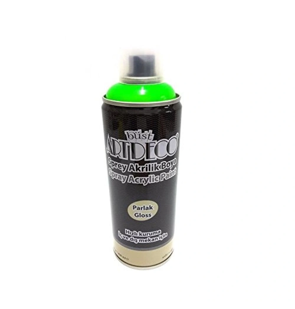 Lisans Artdeco Akrilik Sprey Boya Neon Yeşil 400Ml  Lv-Y-400-950
