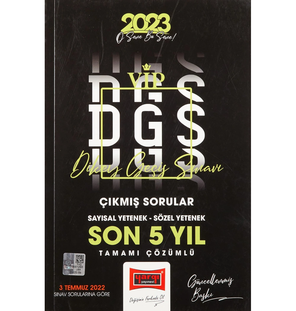 Yargı 2023 Dgs Son 5 Yıl Çıkmış Çözümlü Sorular