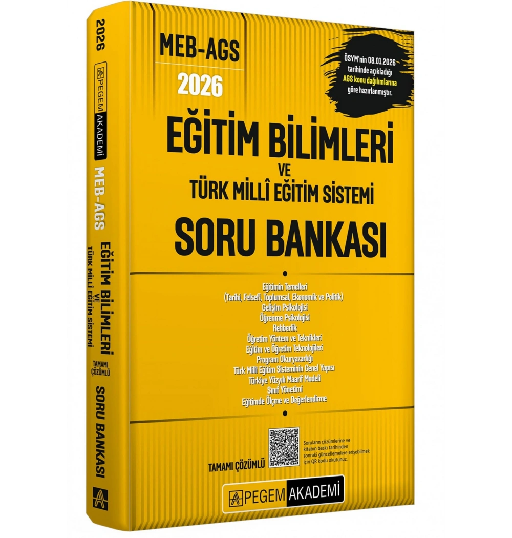 Pegem 2026 Meb Ags Eğitim Bilimleri Türk Milli Eğitim Sistemi Soru Bankası