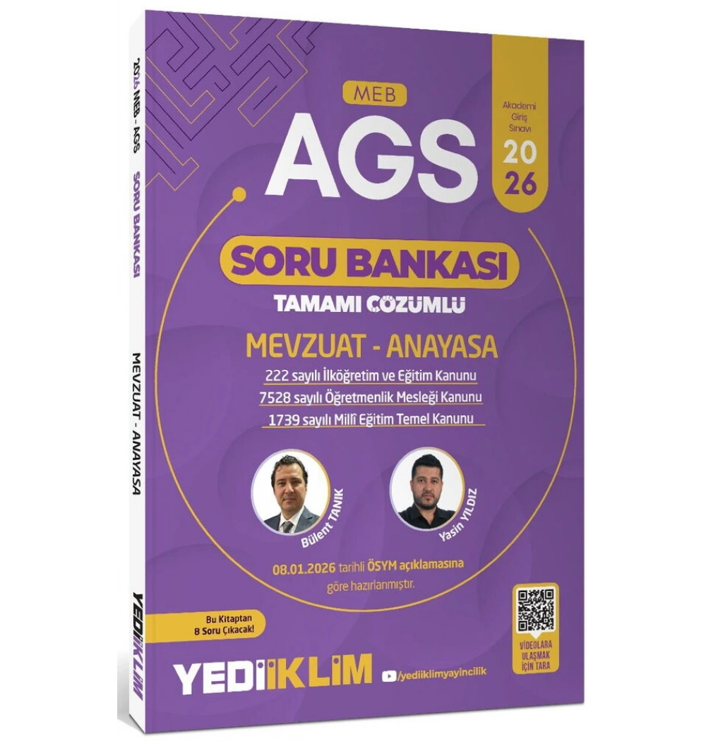 2026 Meb Ags Mevzuat Anayasa Çözümlü Soru Bankası Yediiklim