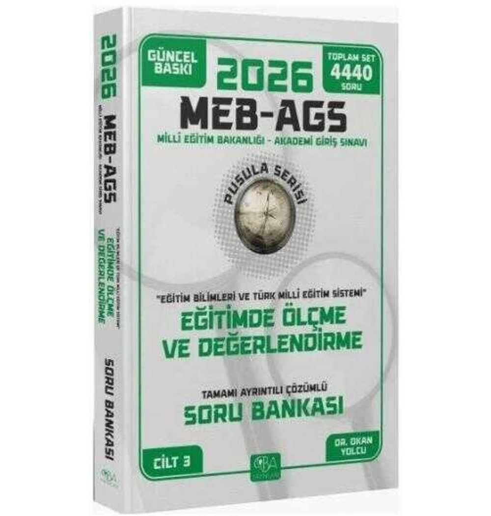 Cba 2026 Meb Ags Eğitimde Ölçme Değerlendirme Çözümlü Soru Bankası Pusula Serisi