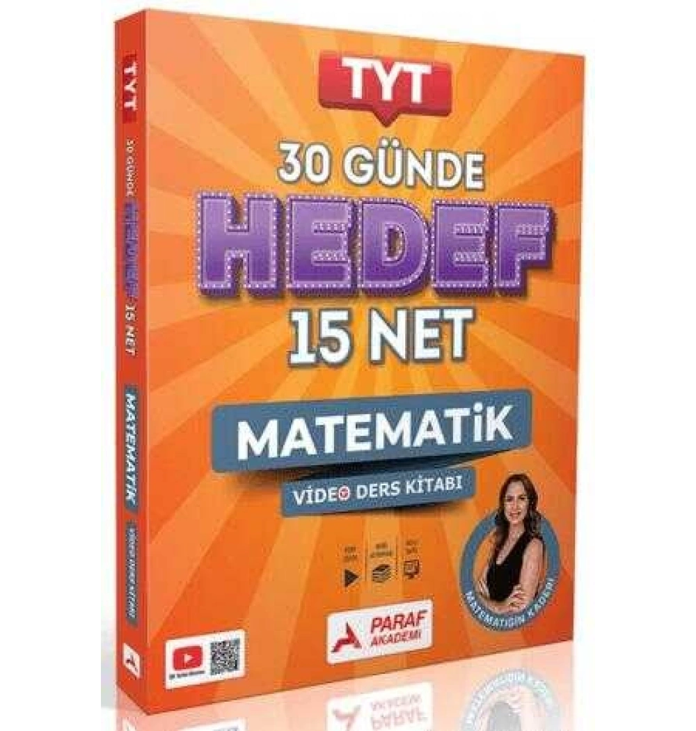 Paraf Tyt 30 Günde Hedef 15 Net Matematik Video Ders Kitabı